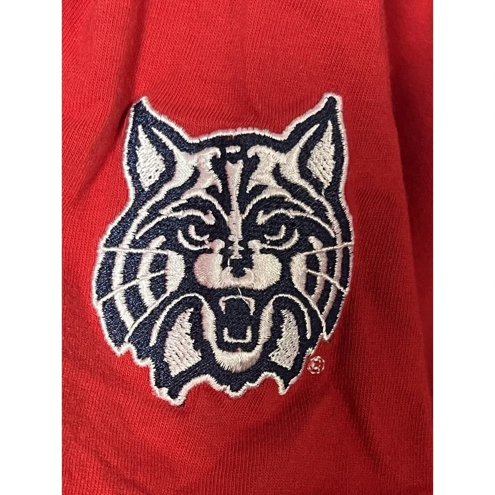 Men Team Starter Short Sleeve T-shirt University Of Arizona, Stitched Logo M 035